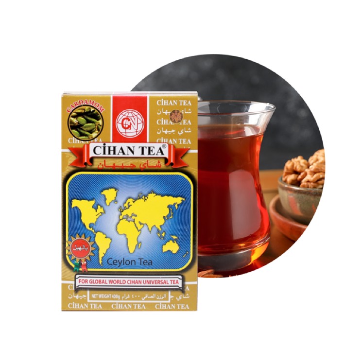 Cihan Tea-Cardamom Pouch 400g