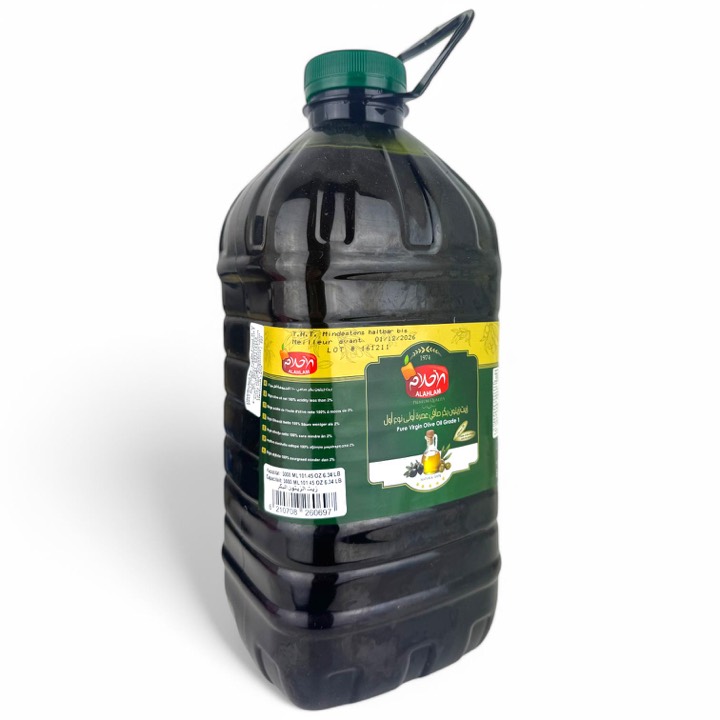 AL AHLAM PURE VIRGIN OLIVE OIL 6X3L
