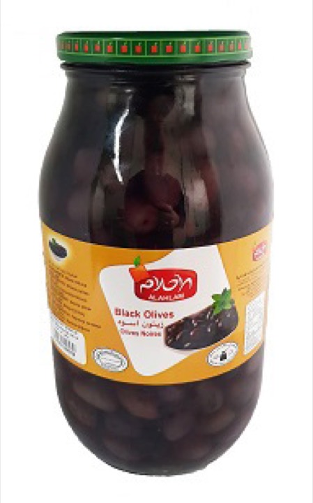 AL AHLAM OLIJVEN KALAMATA ZWART 4X2KG