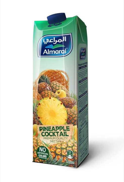 ALMARAI PINEAPPLE COCKTAIL FRUIT NECTAR 12X1L