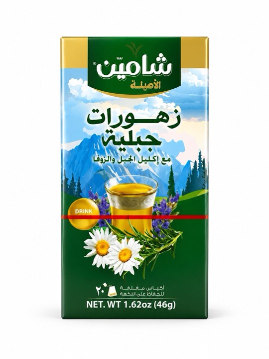 CHAMAIN MOUNTAIN HERBAL TEA ROSEMARY/LAVENDER 24X20ZAK