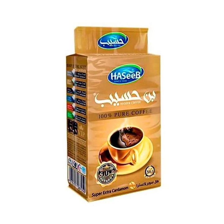 HASEEB COFFEE SUPER EXTRA CARDAMOM (GOLD) 4X750GR