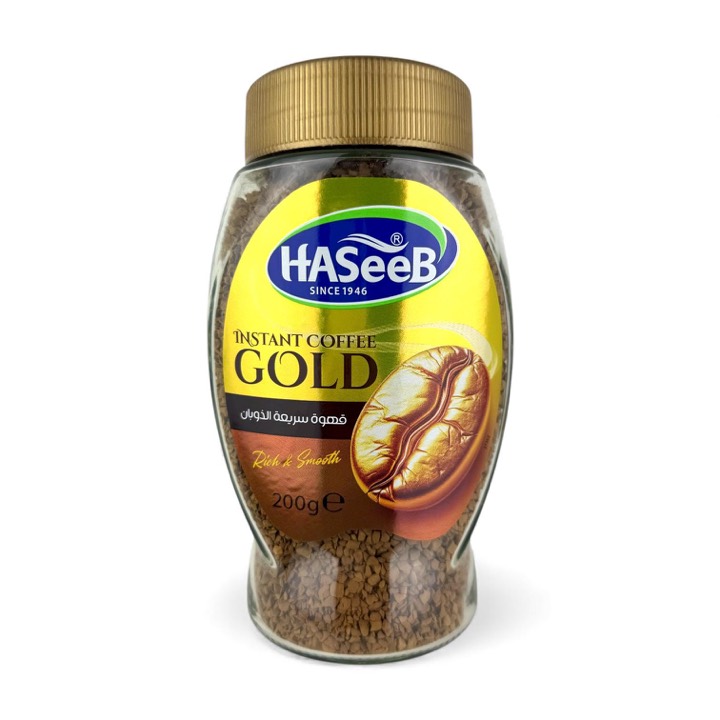 HASEEB INSTANT COFFEE GOLD 6X200G