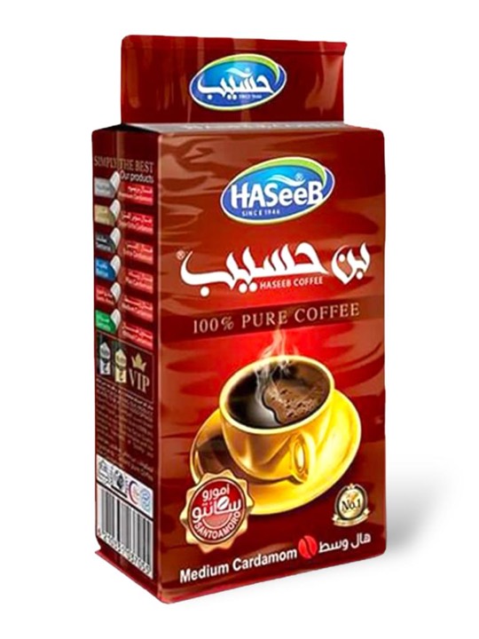 HASEEB COFFEE MEDIUM CARDAMOM (RED) 25X200GR