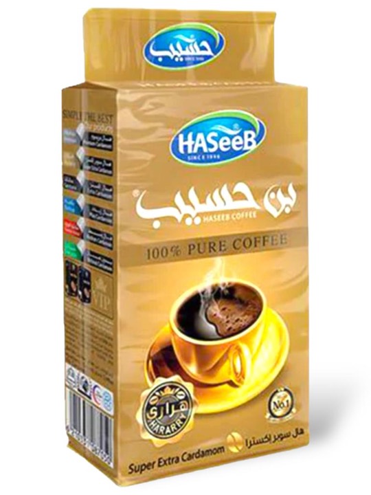 HASEEB COFFEE SUPER EXTRA CARDAMOM (GOLD) 10X500GR