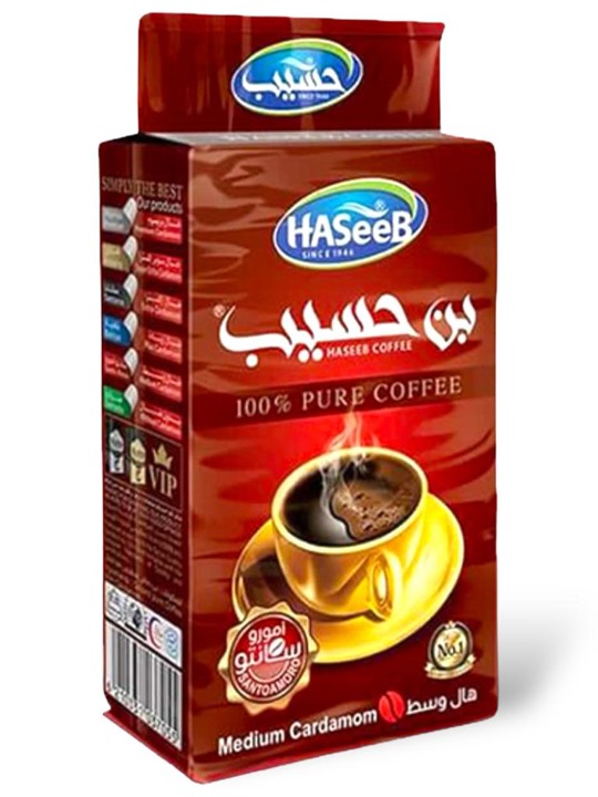 HASEEB COFFEE MEDIUM CARDAMOM (RED) 10X500GR