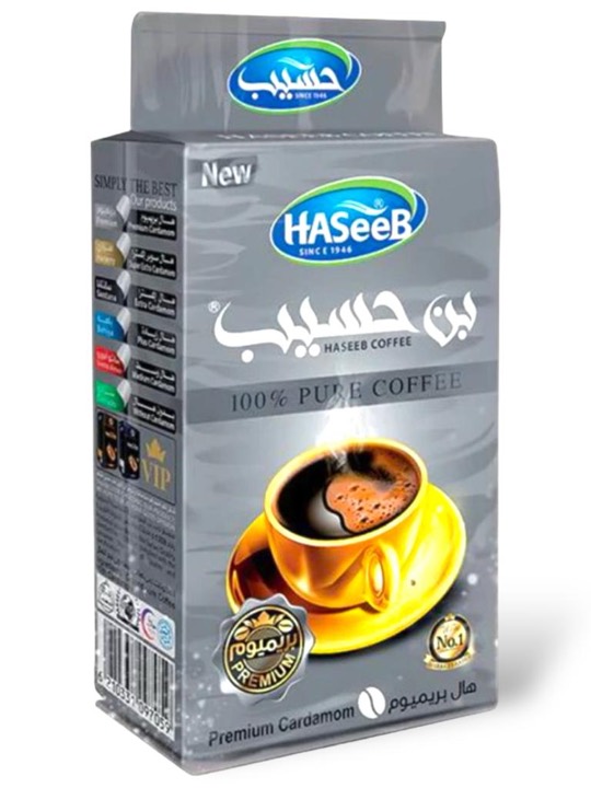 HASEEB COFFEE CARDAMOM PREMIUM SILVER 10X500GR
