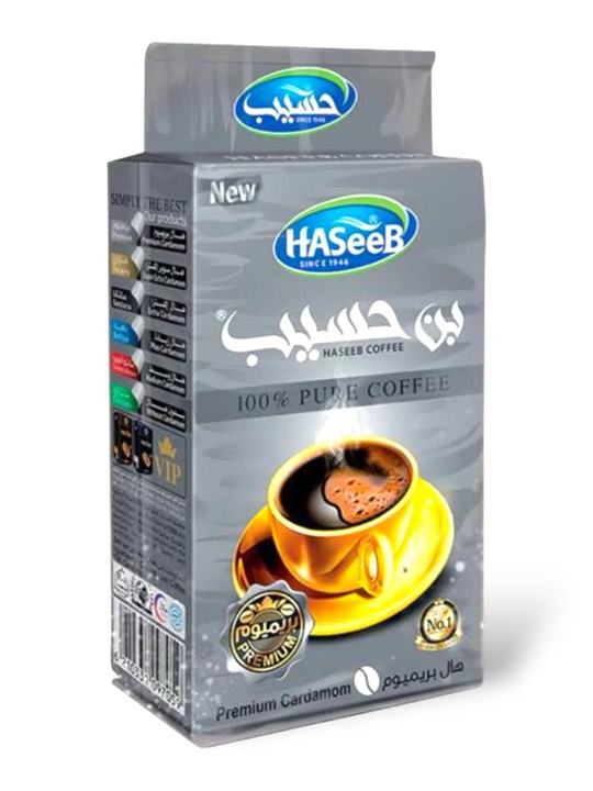 HASEEB COFFEE PREMIUM CARDAMOM (SILVER) 25X200GR