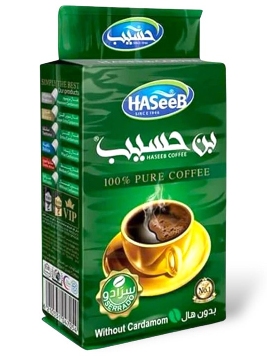 HASEEB COFFEE WITHOUT CARDAMOM (SERRADO GREEN) 10X500GR
