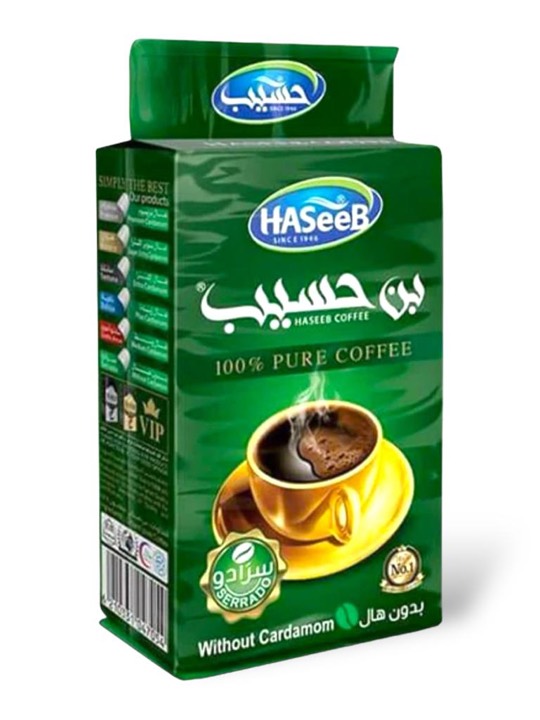 HASEEB COFFEE WITHOUT CARDAMOM (SERRADO GREEN) 25X200GR