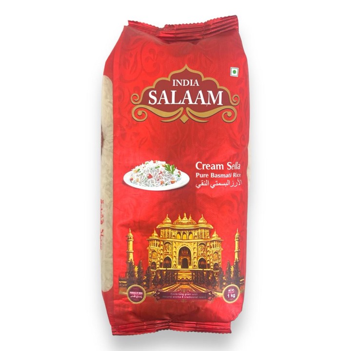 INDIA SALAAM PURE BASMATI CREAM SELLA 20X900G