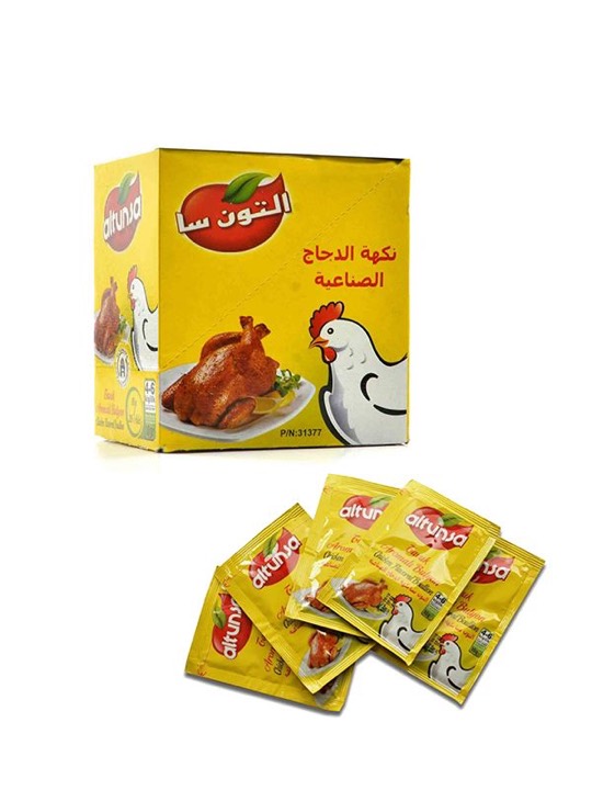 Nederlands ALTUNSA CHICKEN BOUILLON POWDER (20 X 10GR*24PC) التونسا -مرقة الدجاج