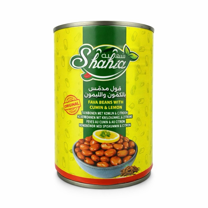SHAHIA FAVA BEANS WITH CUMIN & LEMON 24X400GR