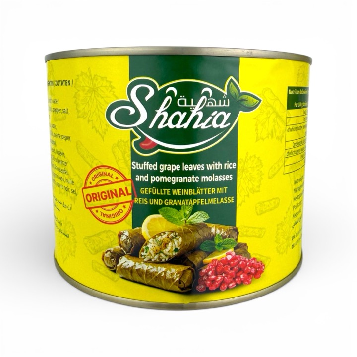 SHAHIA STUFFED GRAPE LEAVES POMEGRANATE 6X1950G