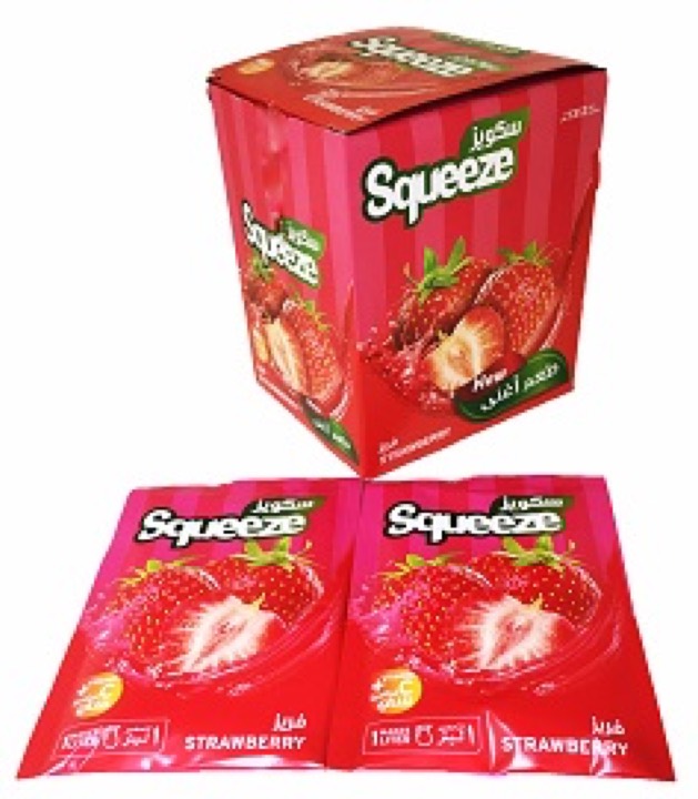 SQUEEZE STRAWBERRY 6X12ST